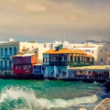 Mikonos adası